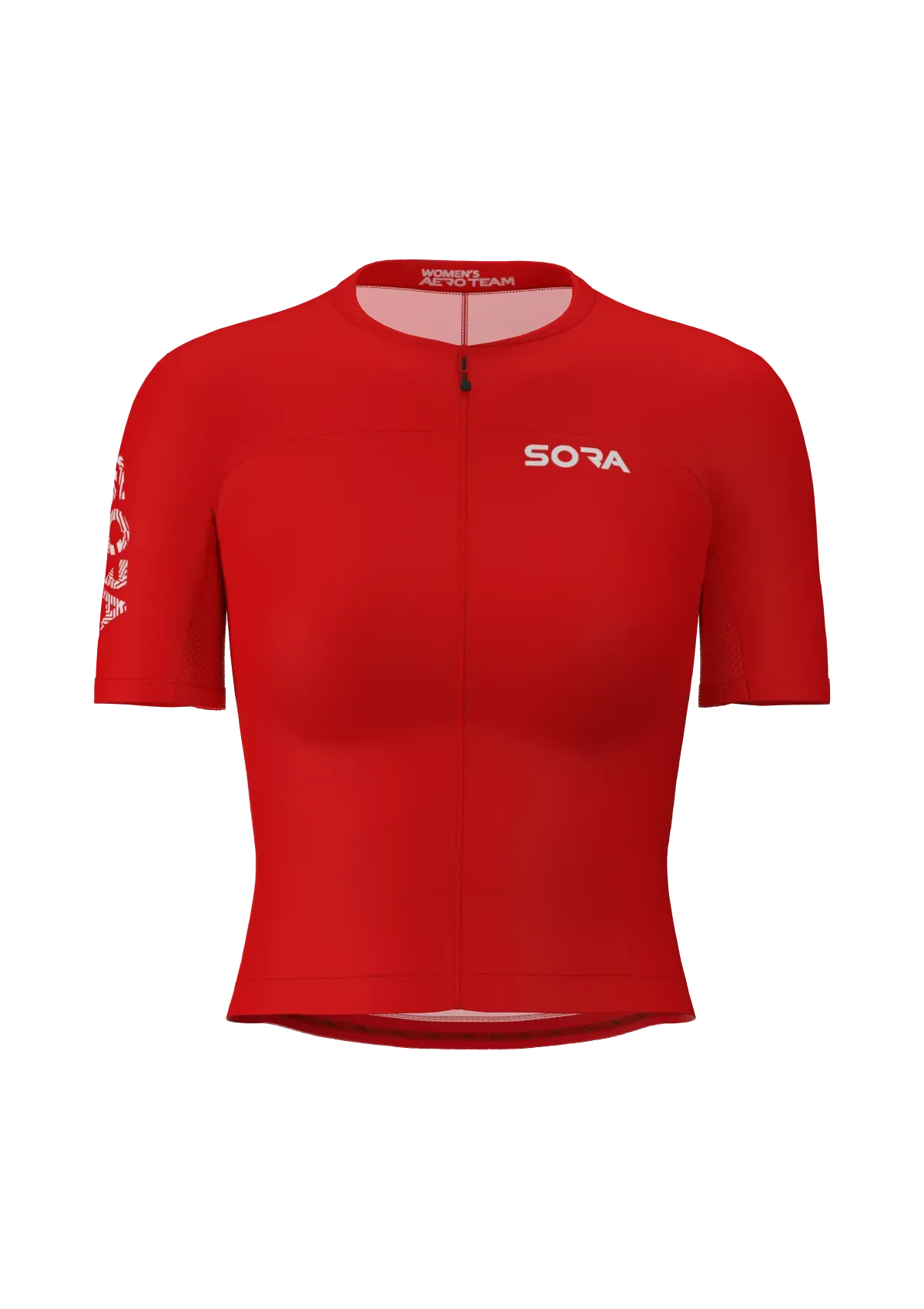Kırmızı Aero Team Kadın Bisiklet Forması