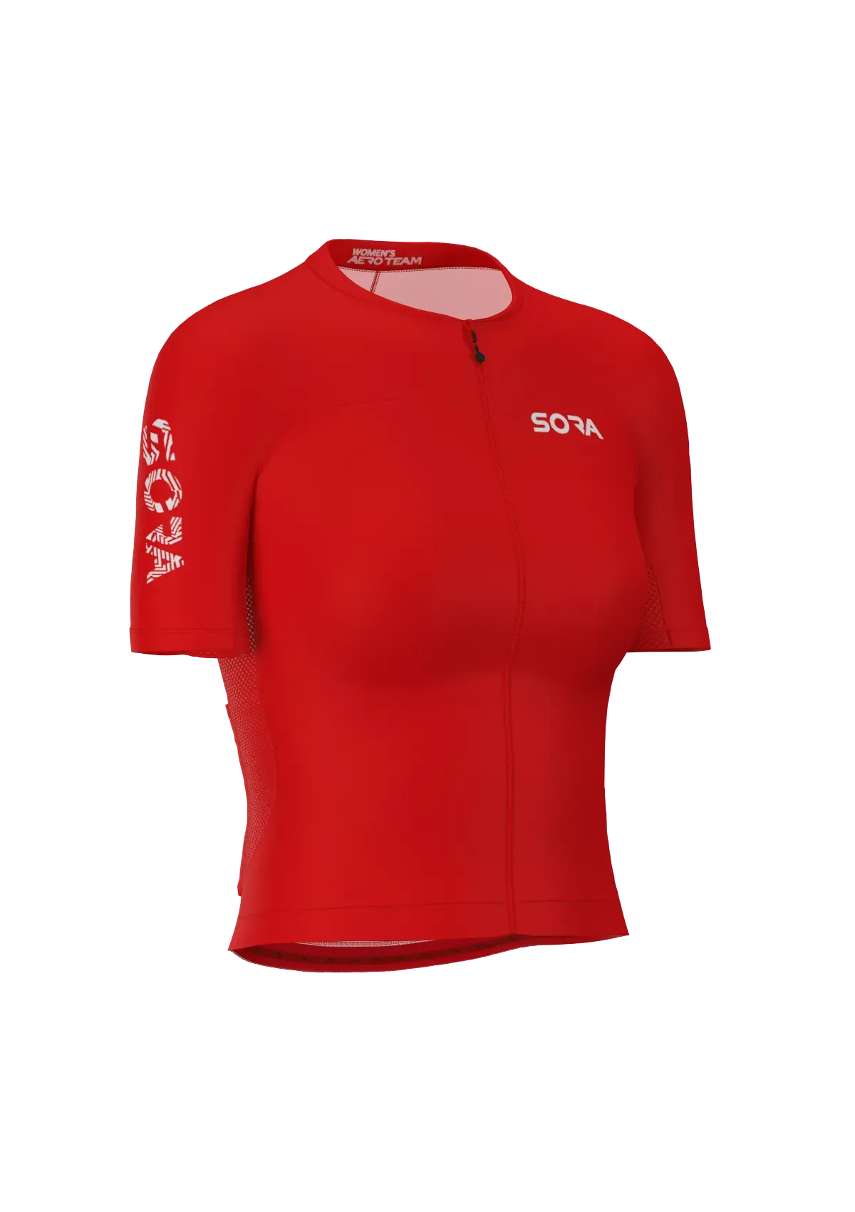 Kırmızı Aero Team Kadın Bisiklet Forması