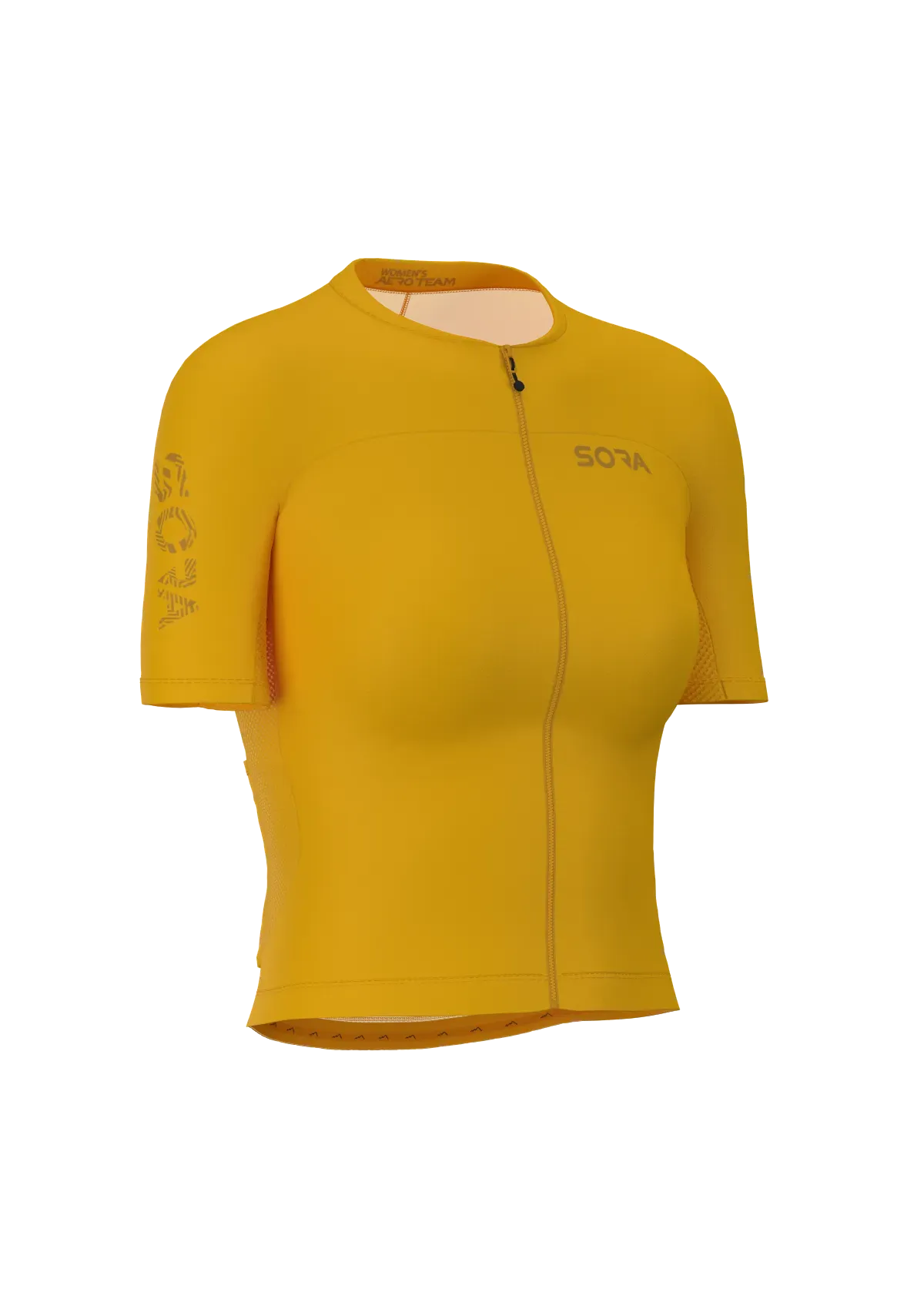 Sarı Aero Team Kadın Bisiklet Forması