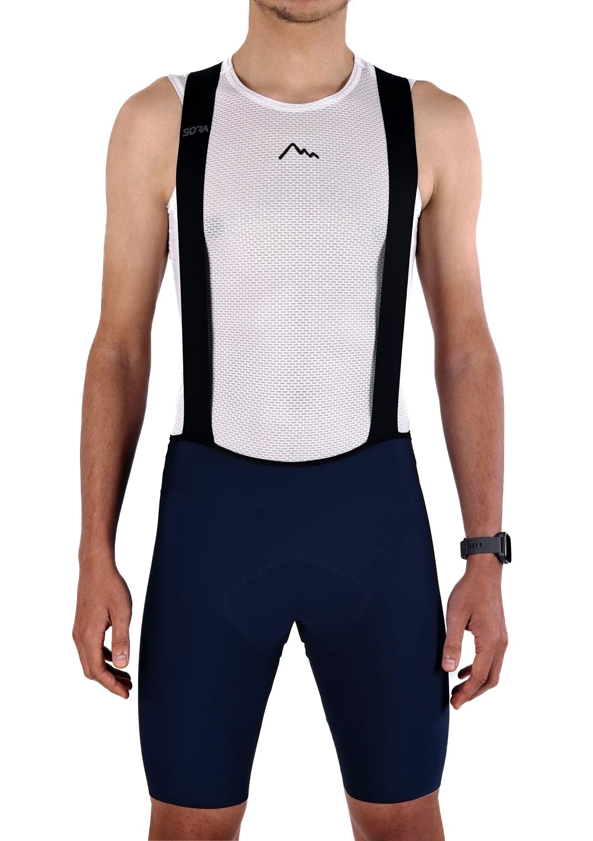 Navy Blue Road Racer Strappy Cycling Tights