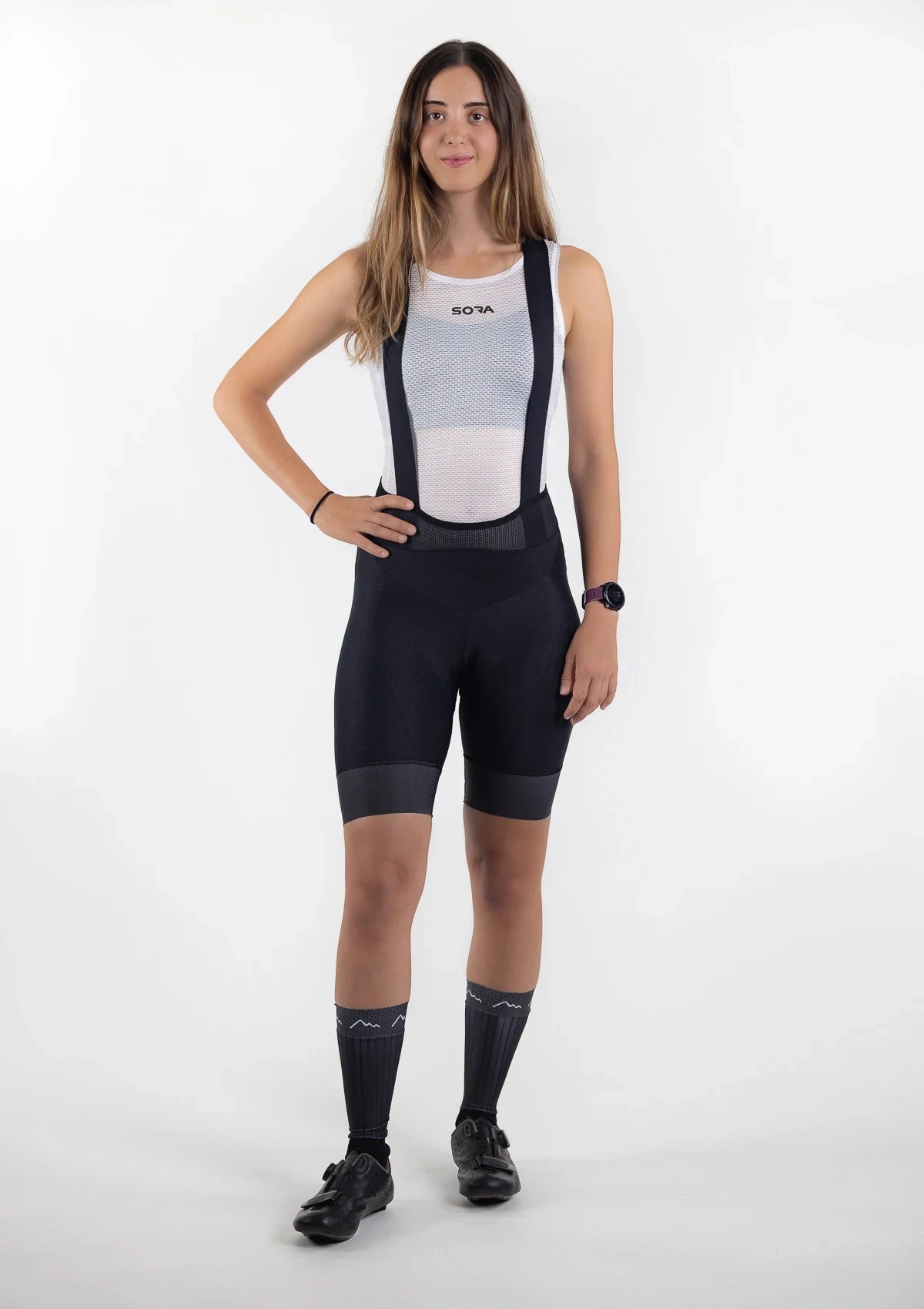 Black Ultimate 2W Strappy Women's Cycling Tights
