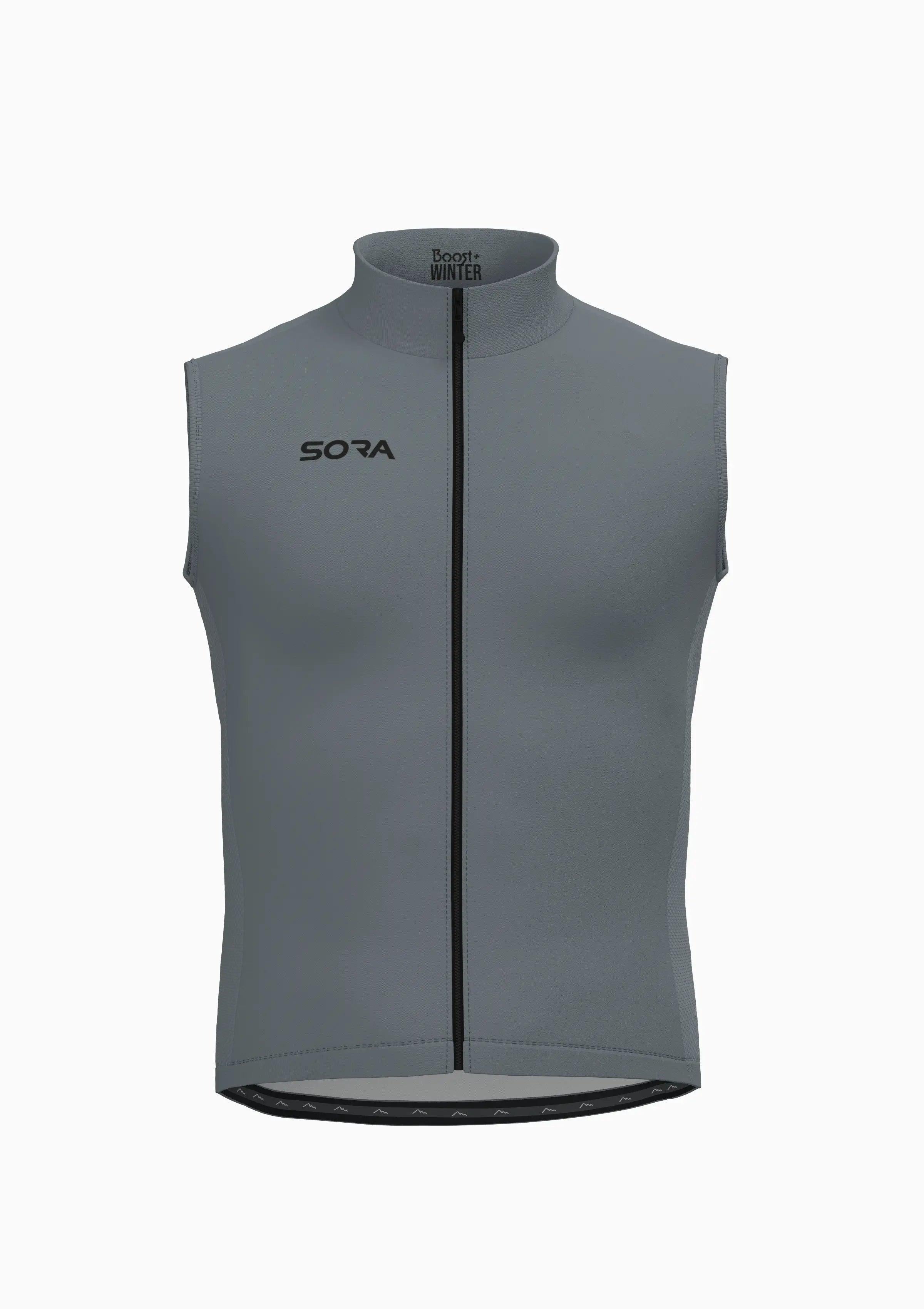 Gray Boost Winter Cycling Vest